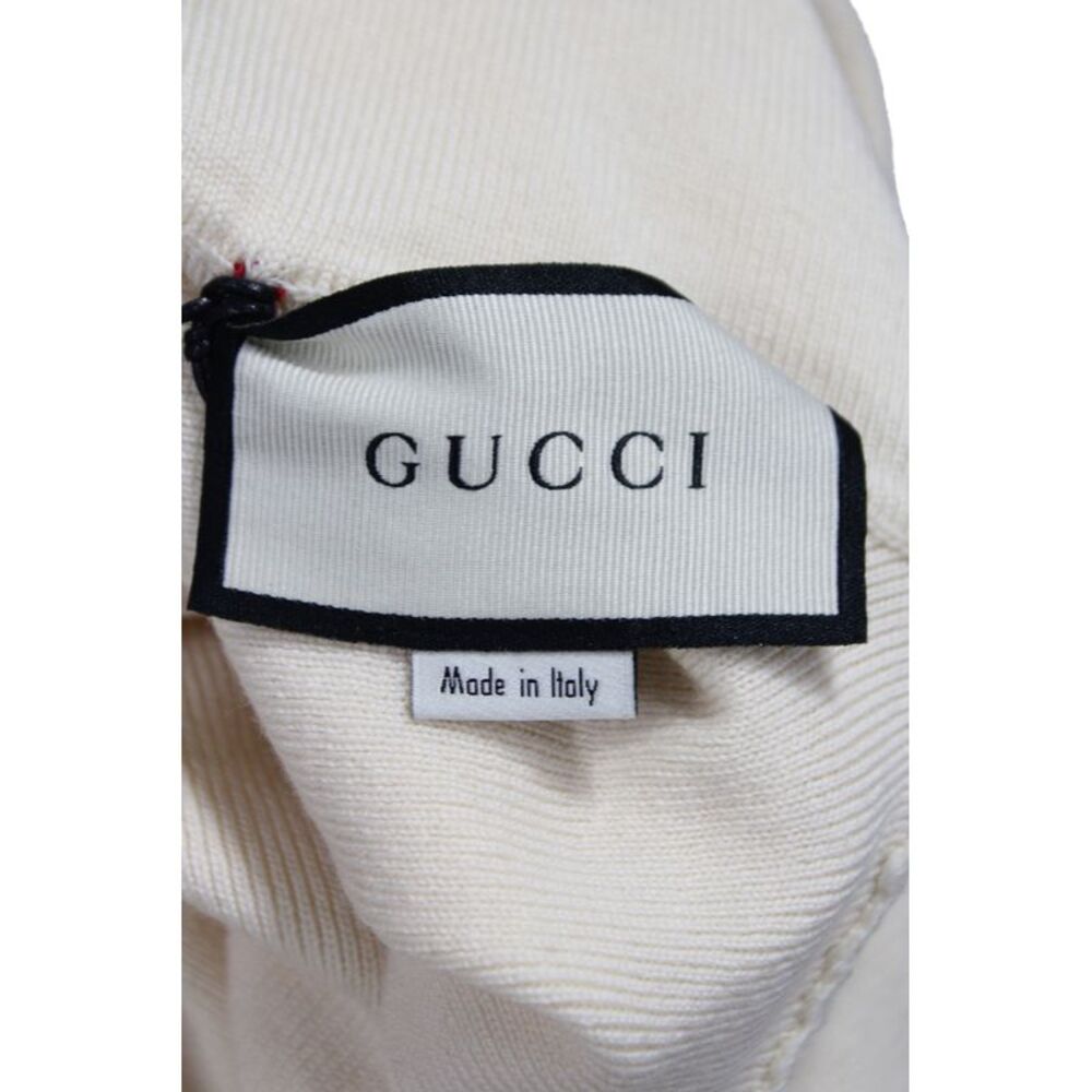 Gucci Women Turtleneck Pullover Sweater Ivory 100% Wool Long Sleeve Size S - Picture 11 of 11